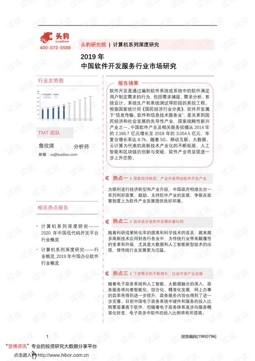 2019年中國(guó)軟件開(kāi)發(fā)服務(wù)行業(yè)市場(chǎng)深度研究 創(chuàng)新驅(qū)動(dòng)與產(chǎn)業(yè)變革